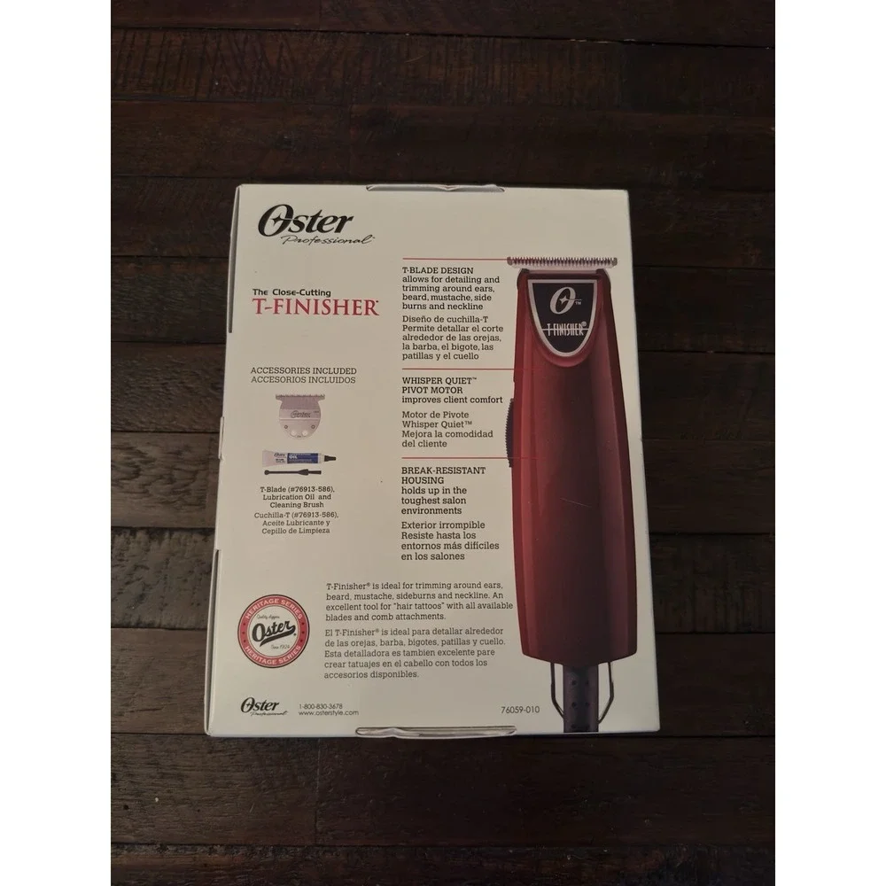 Oster T-Finisher Professional Hair Trimmer 76059-010 Salon Barber Haircut NEW
